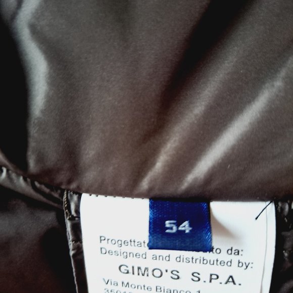 NEW Men's Gimo's Black Warm Jacket Coat Size 54 & 56 - Picture 16 of 16